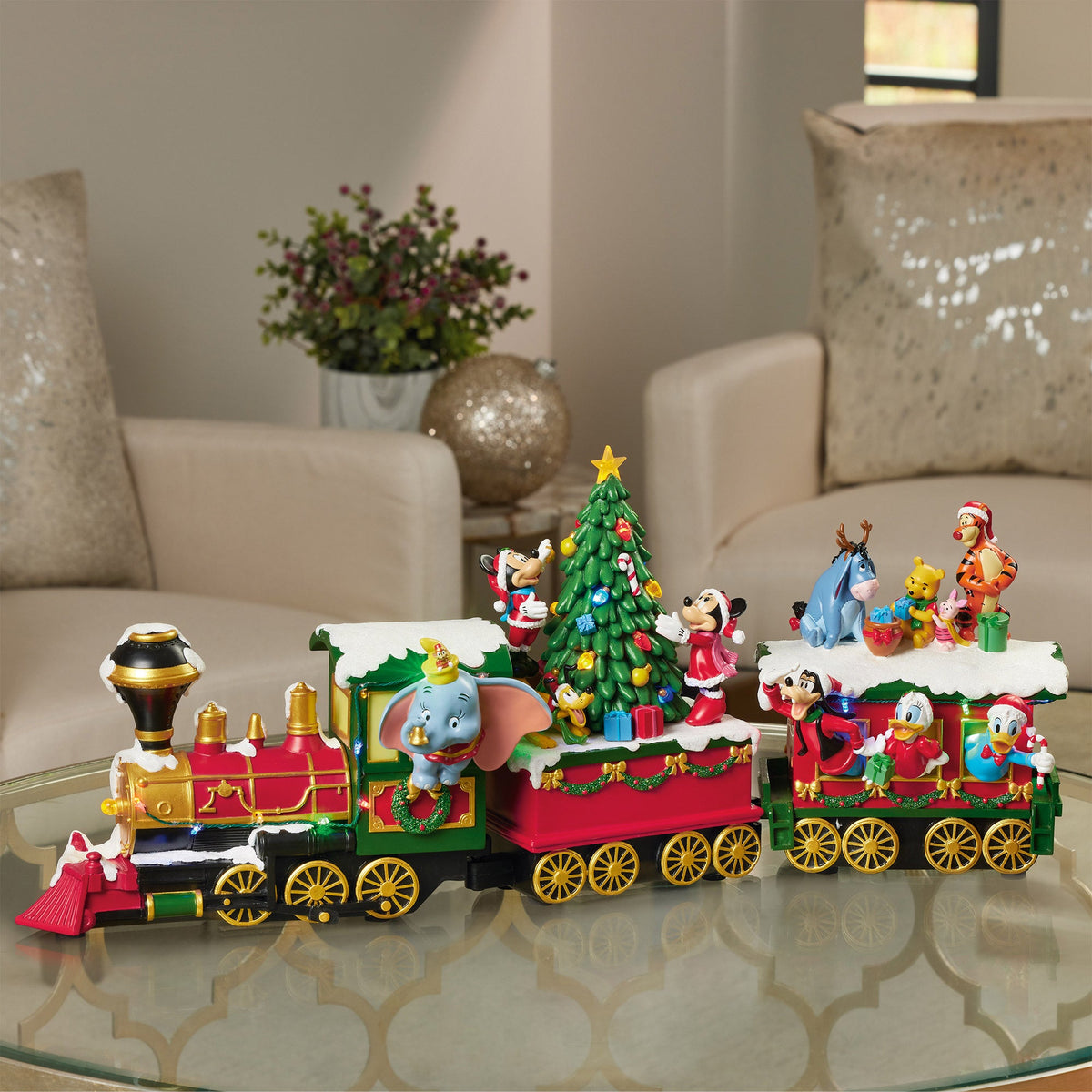Décoration de Noël — Disney Fêtes Train with Lights and Music