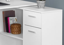 BUREAU D'ORDINATEUR - 46"L / BUREAU D'ÉCRITURE BLANC AVEC UN CONTENEUR DE RANGEMENT