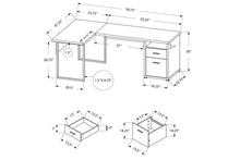 BUREAU D'ORDINATEUR - 80"L / ESPRESSO FACE À GAUCHE OU DROITE