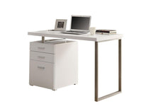 BUREAU D'ORDINATEUR - 48"L / BLANC FACE À GAUCHE OU DROITE