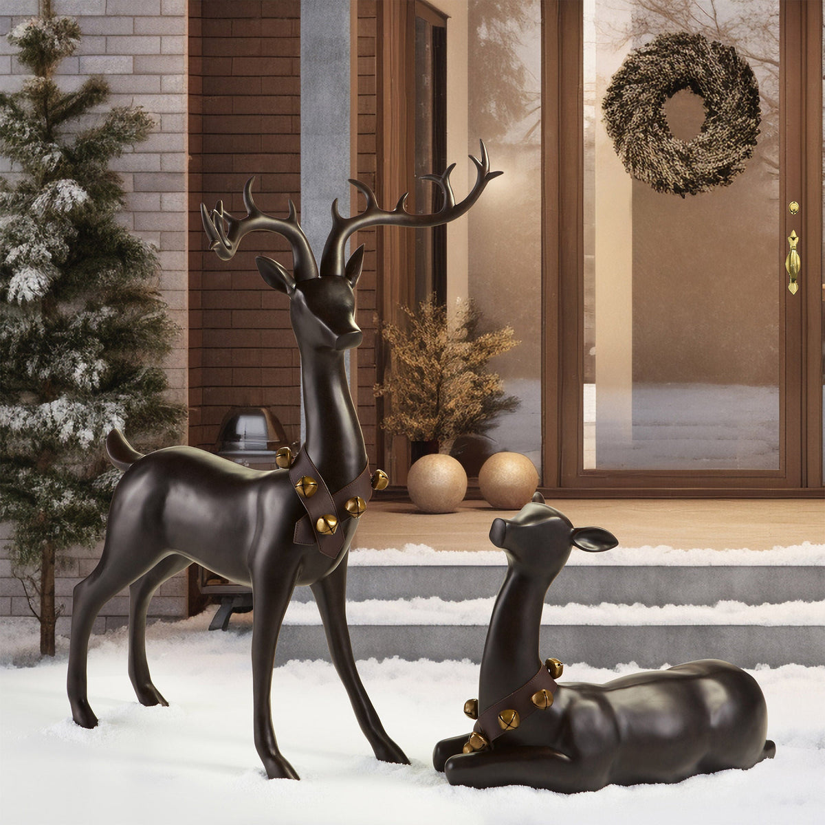 Décoration de Noël — Decorative Noël Deer - ensemble de 2