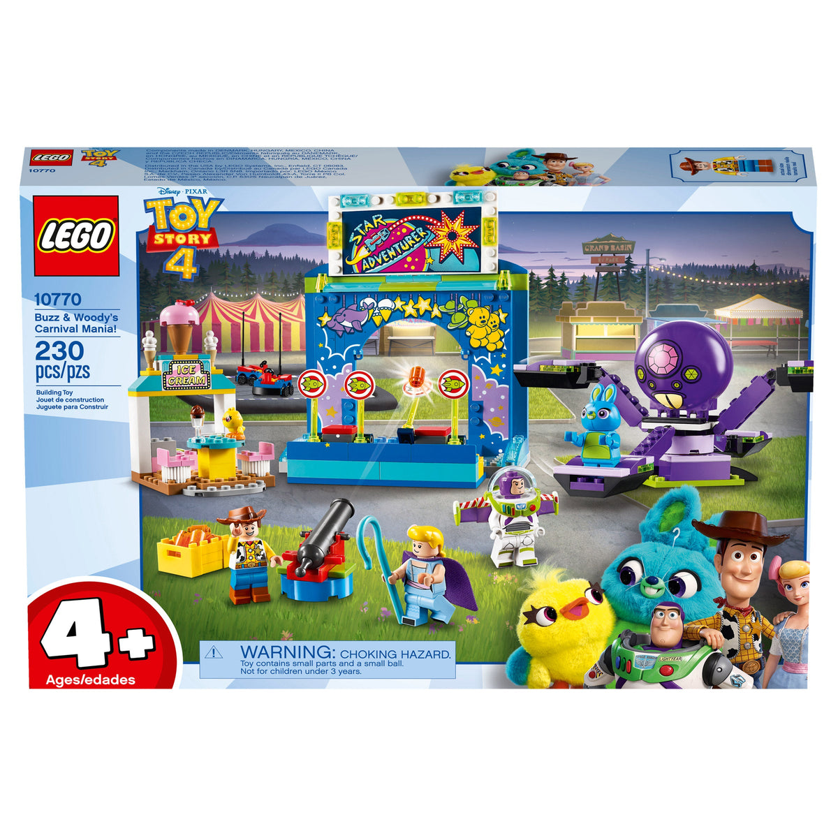 Jouet — LEGO Toy Story 4 Buzz & Woody's Carnival Mania