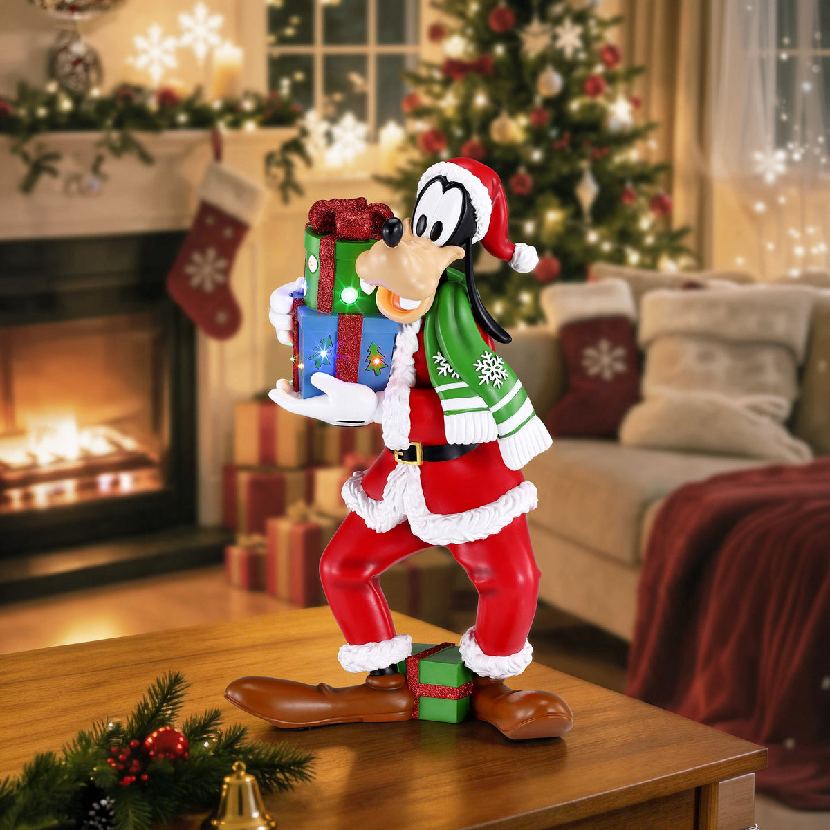Décoration de Noël — Fêtes Goofy Figurine with Lights and Music