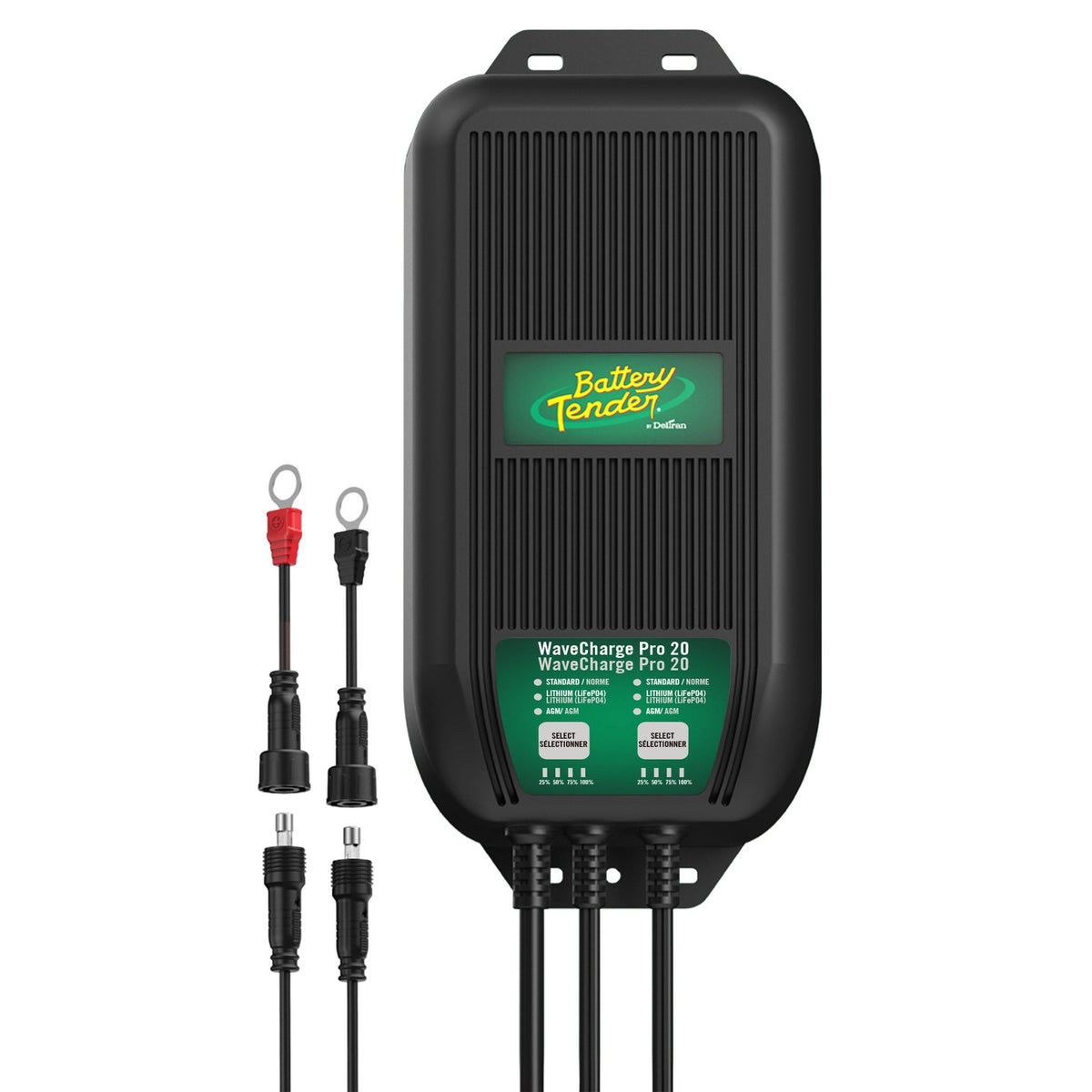 Battery Tender WaveCharge Pro – Chargeur marin 2 batteries 12 V 20 A