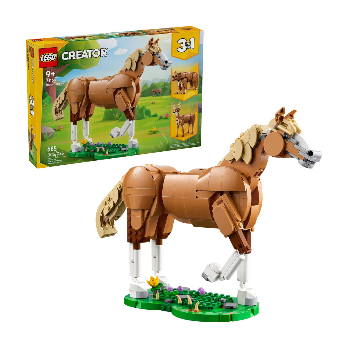 Jouet — LEGO Creator 3-in-1 Beautiful Horse Building Toy 31166
