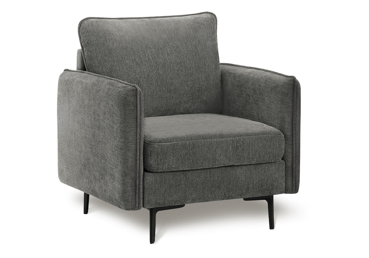Monarch Specialties fauteuil tissu gris foncé, référence 8K11C18