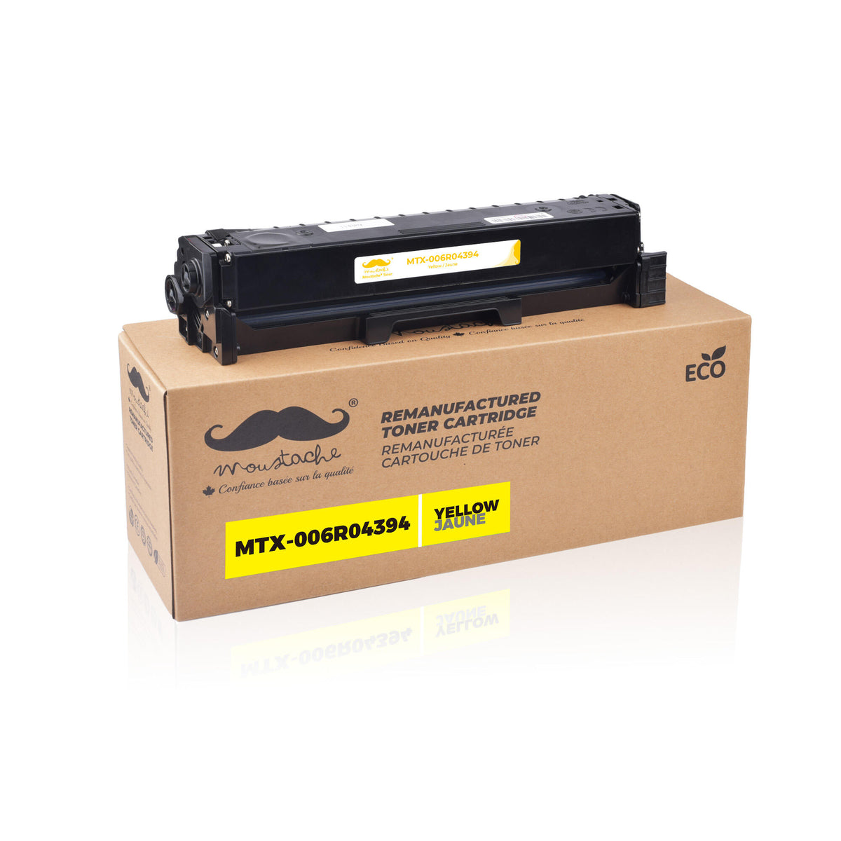 Cartouche et toner — Xerox 006R04394 Remanufactured Yellow Toner Cartridge High Yield - Moustache®