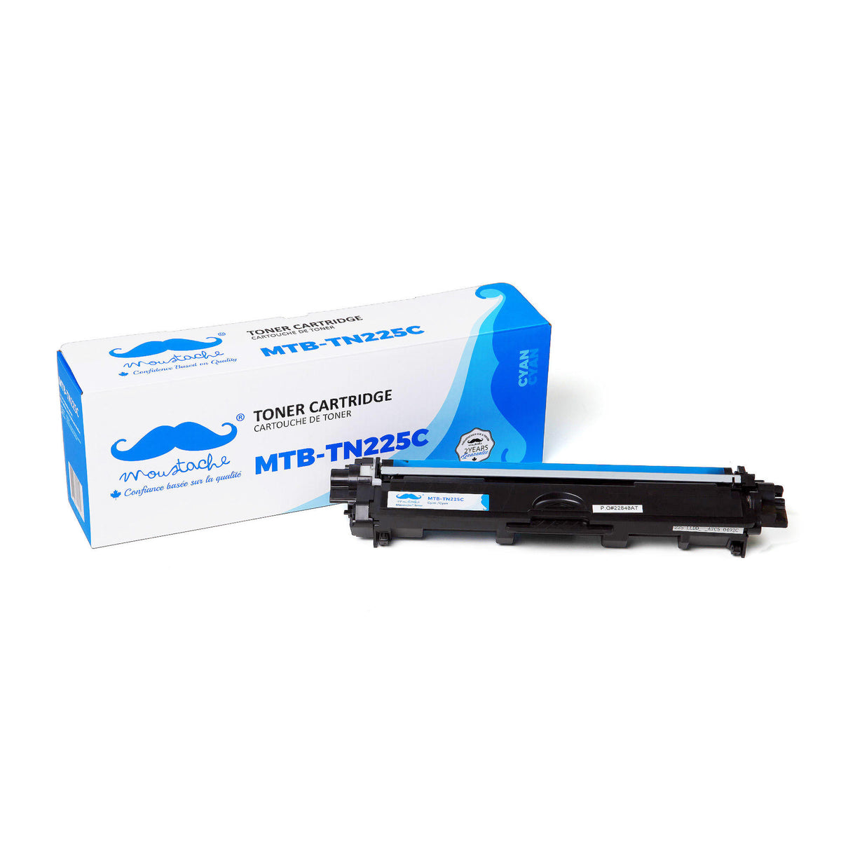 Cartouche et toner — Brother TN225 Compatible Cyan Toner Cartridge High Yield - Moustache® - 1/Pack