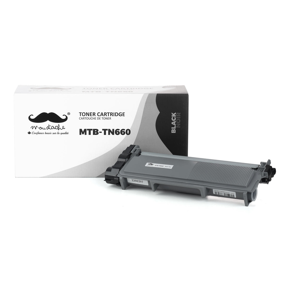 Cartouche et toner — Brother TN-660 Compatible Black Toner Cartridge High Yield - Moustache® - 1/Pack