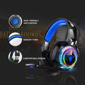 Gaming Headset Casque for PC PS4 PS5 Xbox, Over Ear Computer Headphone for Computer, Laptop, PS4, XBOX