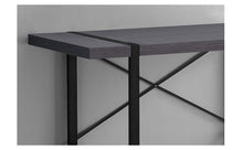 COMPUTER DESK - 42"L / DARK TAUPE / BLACK METAL